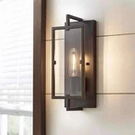 Home Decorators Kenton 4.75 In. 1-LIGHT Bronze Wall Sconce W/ Cage Frame Detail. Fixed Price $20.99.