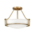 3 Light Medium Semi-flush Mount Transitional Style 16 Inches Wide By 11.75. Fixed Price $419.00.