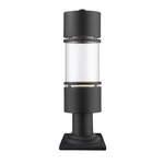 Z-lite Luminata Outdoor Post Mt, 6X6X19.63", Blk, Clr 553PHB-533PM-BK-LED. Fixed Price $323.00.