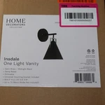Home Decorators Collection Insdale 1-LIGHT Modern Bathroom Vanity. Fixed Price $9.00.
