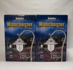 Malibu Low Voltage Lighting Manchester Series CM140P Metal Lantern Pewter Set. Fixed Price $90.00.