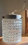 Vintage Diamond Cut Design Clear Glass Ceiling Light Porch Shade. Fixed Price $16.80.