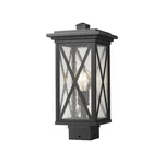 Z-lite Brookside Light 15" Outdoor Post Mount, Black/seedy 583PHMS-BK. Fixed Price $164.99.