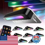 Slary 8 Pack 7 Inch Rgb Led Hardscape Lighting Step Lights Retaining Wall. Fixed Price $123.24.