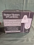 Better Homes & Gardens Motion Sensing Light Control Indoor Outdoor 72IN White. Fixed Price $21.00.