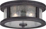 Vaxcel Lighting T0290 Cumberland 13"W Outdoor Flush Mount - Rust Iron. Fixed Price $165.99.