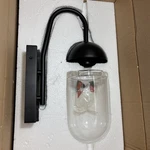 Elegant Lighting LD6168BK Kace Single 14" Tall Wall Sconce Clear Glass Blk. Fixed Price $22.99.