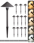 Edishine 12 Pack Low Voltage Led Path Lights, 5 Color Temperatures, Easy Diy. Fixed Price $129.99.