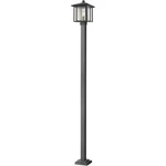 Z-lite 554PHBS-536P-BK Aspen Light 111 Inch Black Outdoor Post Mounted Fixture. Fixed Price $858.00.