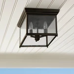 Goren 11 1/2" Wide Old Bronze 3-LIGHT Outdoor Ceiling. Fixed Price $264.00.