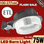 Led Barn Dusk To Dawn 75W,OUTDOOR Area Lights,exterior Security Flood Lamp. Fixed Price $215.79.