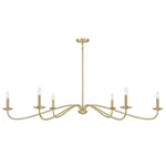 6 Light Oversized Chandelier-natural Brass Finish 2583-BEL-4955094 Bailey. Fixed Price $293.95.