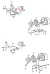 Genuine Vw Audi Seat Caddy Clasico Jetta Eurovan Angled Bracket 026903247B. Fixed Price $19.89.