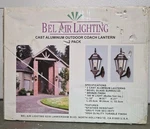 Bel Air Lighting Cast Aluminum Outdoor Coach Lantern 2 Pack Wall Mount Sealed. Fixed Price $174.39.