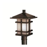 Kichler Cross Creek 1 Outdoor Post Light, Aged Bronze - 9529AGZ. Fixed Price $604.99.