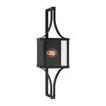 Savoy House Raeburn 1LT 28" Outdoor Wall Lantern, Black/brass 5-472-144. Fixed Price $346.00.