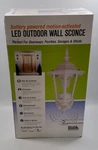 Maxsa Innovations Led Outdoor Wall Sconce Battery Powered Motion-activated White. Fixed Price $24.95.
