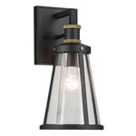 Textured Black One Light Outdoor Wall Mount From The Talman Collection. Fixed Price $349.99.