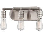 Minka Lavery Downtown Edison, 3-LIGHT Bath Wall, 120 Total Watts, Brushed Nickel. Fixed Price $113.12.