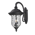 Z-lite Armstrong Outdr Wall Lt, 16X12.375X24.25", Blk, Clr Waterglass 534B-BK. Fixed Price $402.00.