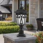 23'' Vintage Outdoor Lamp Post Pole Light Antique Bronze Led Pier Mount Fixture. Fixed Price $127.99.