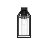 Elegant Lighting Zora 1LT 19" Outdoor Sconce, Black/clear/seed - OD606W19BK. Fixed Price $190.00.