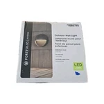 Portfolio, Led Outdoor Wall Lantern Light Sconce Black Round Orb Half-moon. Fixed Price $17.99.