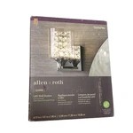 Allen + Roth Quinn Led Wall Sconce Lighting Clear Glass Crystal Shade Chrome. Fixed Price $69.99.