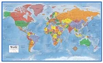 48X78 World Classic Premier 3D Wall - Large Poster Mural Art Print Maps. Fixed Price $59.95.