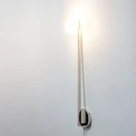 Visual Comfort Kelly Wearstler Pedra 26" Single Led Sconce Polished Nickel. Fixed Price $325.00.