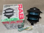 Vtg Rab Landscape Light LL322B, 75W, E26, A-19 Bulb, Glass Cover & Cast Aluminum. Fixed Price $74.99.