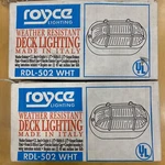 Royce Lighting Weather Resistant Deck RDL-502 Made Italy White Nos. Fixed Price $55.25.