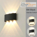 Kicaao Led Wall Sconce Up Down Light Indoor Outdoor Waterproof Black White. Fixed Price $16.99.
