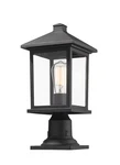 Z-lite 531PHMR-533PM Portland 18" Tall Light Outdoor Lantern Black. Fixed Price $254.00.