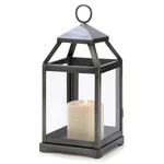 Rustic Iron & Glass Silver Contemporary Lantern Home Decorative Gift Collection. Fixed Price $37.98.
