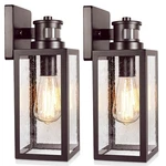 2-PACK Motion Sensor Outdoor Wall Lanterns, Upgrade Dusk To Dawn Sconce,.... Fixed Price $285.49.