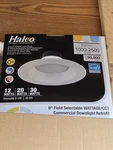 Halco 8 In. Selectable Lumen Color Temperature Dimmable Integrated Led Recessed. Fixed Price $34.00.