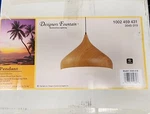 Designers Fountain Hana 1-LIGHT Robusta Wood Style Finish Hanging Pendant. Fixed Price $72.95.