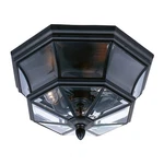 Newbury 3 Light Flush Mount 8 Inches High-mystic Black Finish Outdoor. Fixed Price $211.99.
