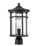 Textured Black One Light Outdoor Post Lantern From The Namath Collection. Fixed Price $157.90.