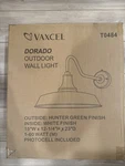 Vaxcel Dorado 15-IN Hunter Green Dark Sky Outdoor Wall Sconce. Fixed Price $145.00.