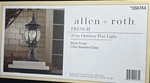 Allen + Roth French 20IN Outdoor Post Light Black Finish 356744 New. Fixed Price $56.05.