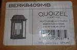 Quoizel BERK8409MB Outdoor Wall Mount Light. Fixed Price $150.00.