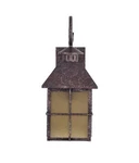 Patriot Lighting Outdoor Wall Lantern Cr Me Cognac Glass Iron Patina Finish. Fixed Price $118.78.