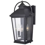 Vaxcel T0539 Lexington Light Dusk Dawn Black Outdoor Wall Lantern Clear. Fixed Price $259.99.
