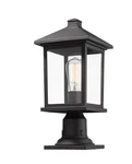 Z-lite 531PHMR-BK Portland Light 16 Inch Black Outdoor Post Mount Fixture. Fixed Price $109.00.