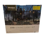Bulbrite Outdoor Ft. Plug-in S14 Led Black String Lights W/bulbs #812483--NIB. Fixed Price $19.00.
