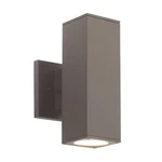 Wac Lighting Cubix Led 2LT Up/down Outdoor Wall , Black WS-W220212-CS-BK. Fixed Price $99.95.