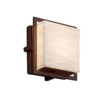 Justice Led Porcelina Avalon Square In/out Sconce, Bronze PNA-7561W-WAVE-DBRZ. Fixed Price $148.80.