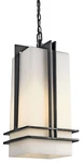 Kichler 49205BK Tremillo 1-LIGHT 6.5" Outdoor Hanging Pendant Black Finish. Fixed Price $289.99.